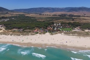 Vistas aéreas de la playa de los Lances Norte
